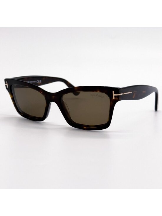 New Tom Ford Mikel TF1085 52H Polarized Cat Eye Havana Women Sunglasses Authenti main image 9